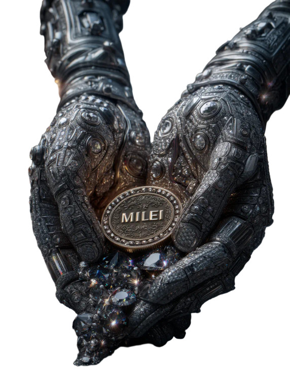 Diamond Hands Coin Vinyl Car Decal Sticker – Waterproof & UV-Resistant 8"