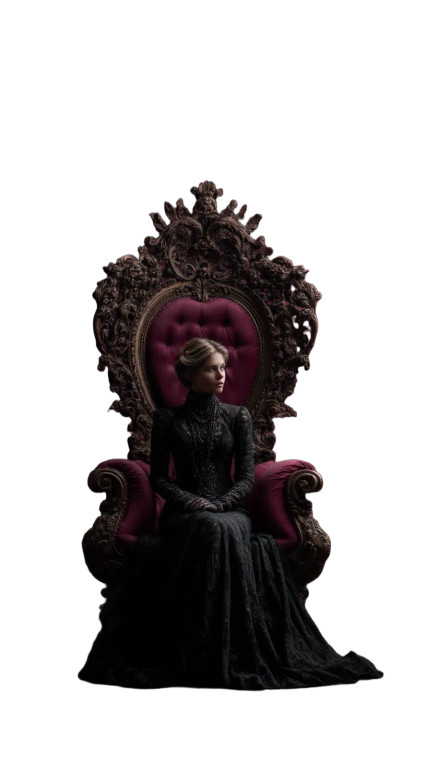 Elegant Queen Vinyl Car Decal Sticker – Waterproof & UV-Resistant 8"