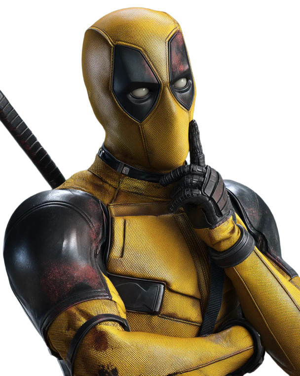 Deadpool Thinker Pose Vinyl Car Decal Sticker – Waterproof & UV-Resistant 8"