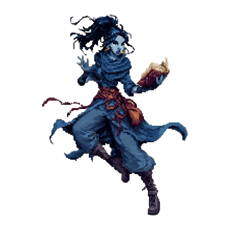 Demonic Witch Vinyl Car Decal Sticker – Waterproof & UV-Resistant 8"