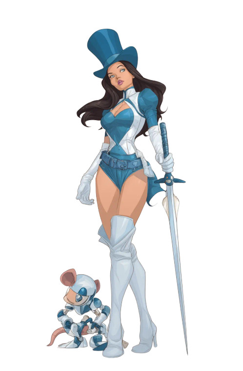 Fantasy Swordswoman V3 Vinyl Car Decal Sticker – Waterproof & UV-Resistant 8"