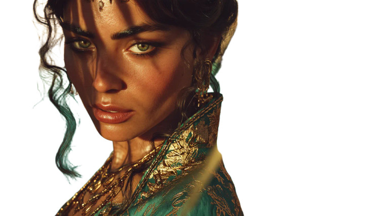 Confident Arabic Woman Vinyl Car Decal Sticker – Waterproof & UV-Resistant 8"