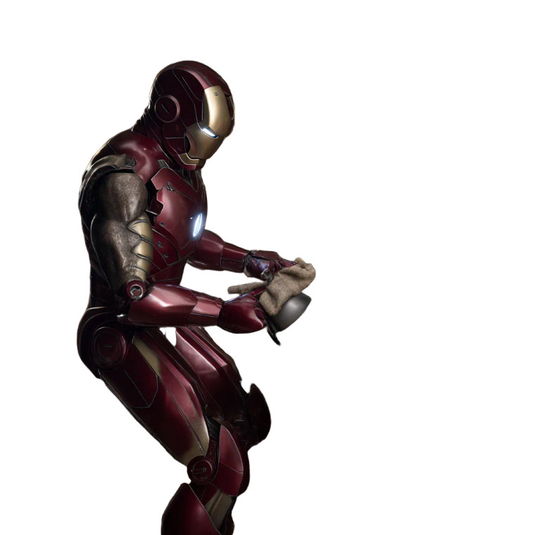 Iron Man Cleaning Vinyl Car Decal Sticker – Waterproof & UV-Resistant 8"