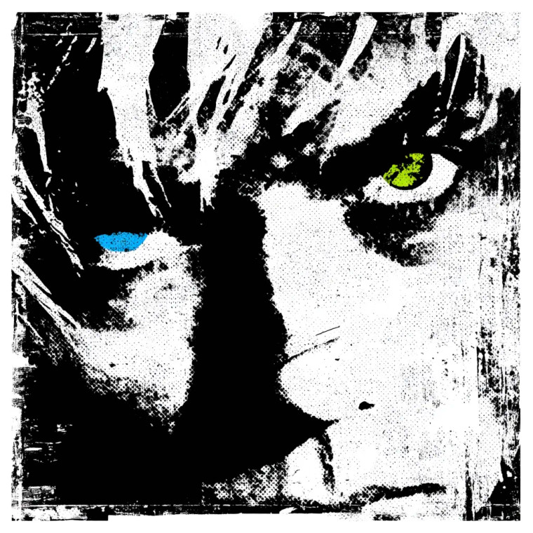 Stencil Face Art Vinyl Car Decal Sticker – Waterproof & UV-Resistant 8"