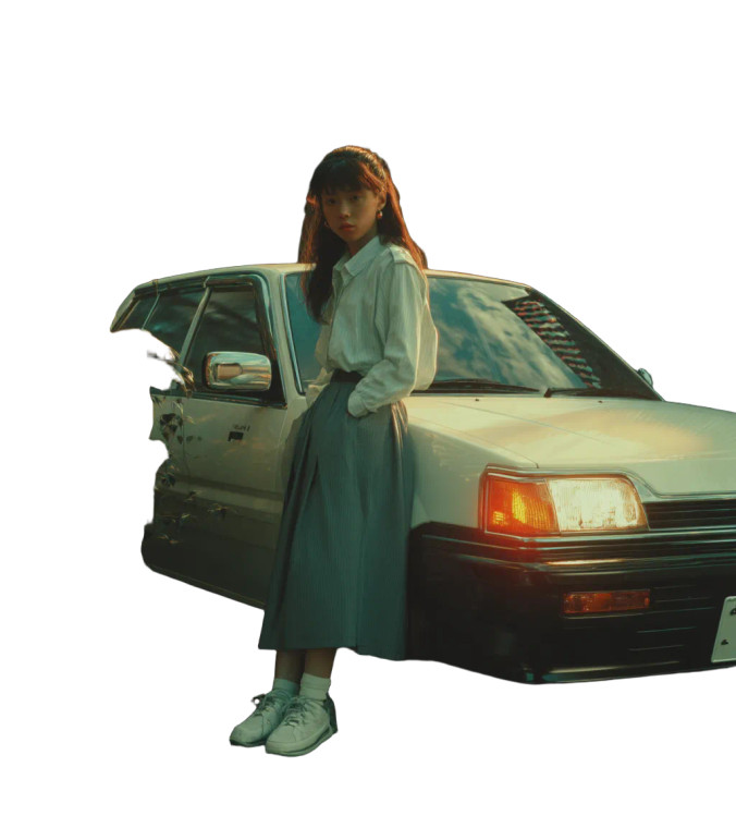 Japanese Girl Car Vinyl Car Decal Sticker – Waterproof & UV-Resistant 8"
