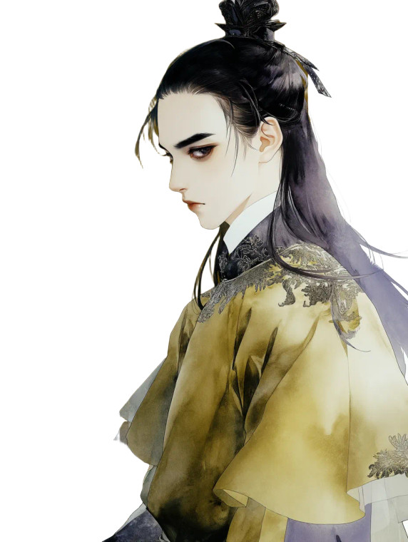 Melancholic Chinese Prince Vinyl Car Decal Sticker – Waterproof & UV-Resistant 8"