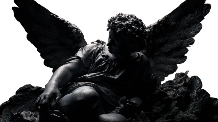 Angel Sculpture V7 Vinyl Car Decal Sticker – Waterproof & UV-Resistant 8"