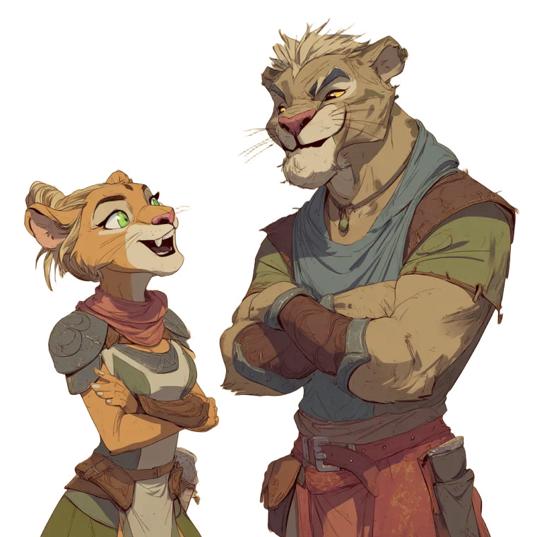 Lioness Cleric And Panther Ranger Vinyl Car Decal Sticker – Waterproof & UV-Resistant 8" Lioness Cleric And Panther Ranger Vinyl Car Decal Sticker – Waterproof & UV-Resistant 8"