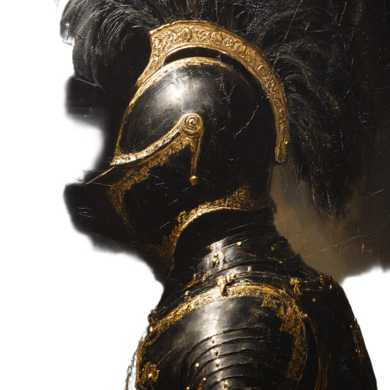 Medieval Knight Armor V3 Vinyl Car Decal Sticker – Waterproof & UV-Resistant 8"