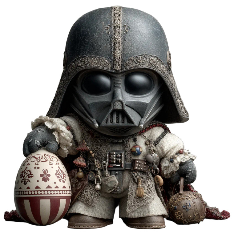 Darth Vader Easter Vinyl Car Decal Sticker – Waterproof & UV-Resistant 8"