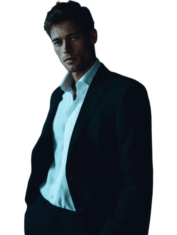 Male Model Portrait V4 Vinyl Car Decal Sticker – Waterproof & UV-Resistant 8"