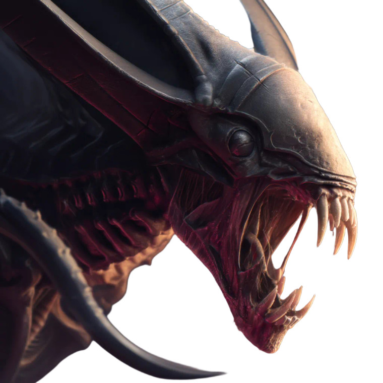 Tyranid Xenomorph Hybrid Vinyl Car Decal Sticker – Waterproof & UV-Resistant 8"