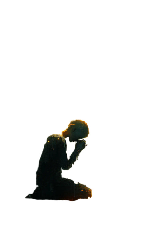 Dissolving Sorrow Figure Vinyl Car Decal Sticker – Waterproof & UV-Resistant 8"