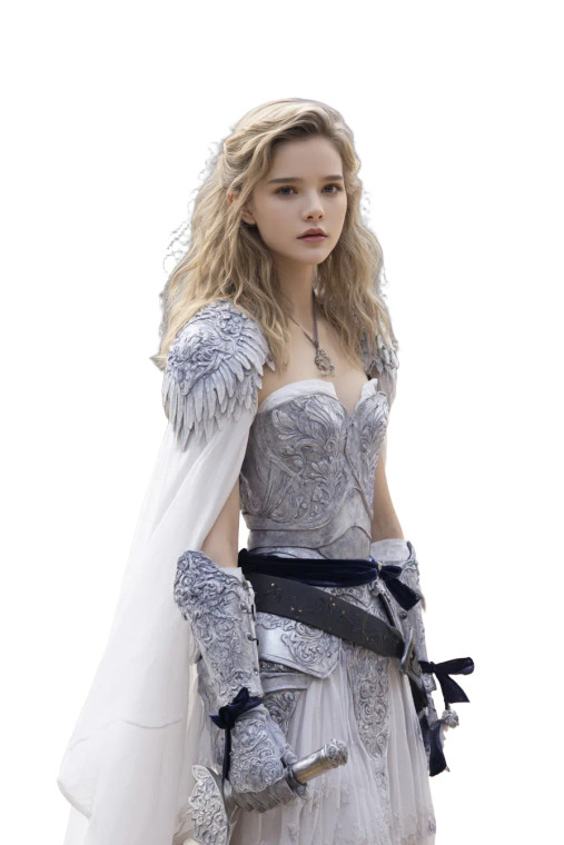 Fantasy Knight Princess Vinyl Car Decal Sticker – Waterproof & UV-Resistant 8"