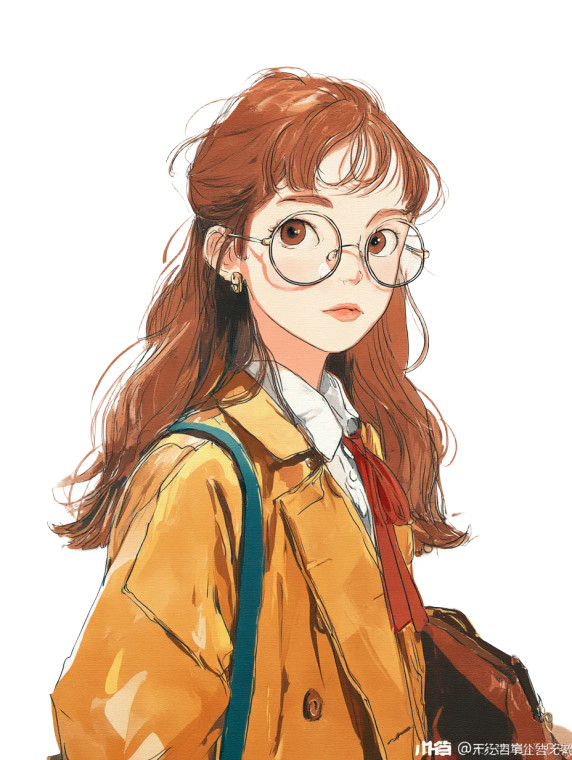 Cute Anime Student Vinyl Car Decal Sticker – Waterproof & UV-Resistant 8"