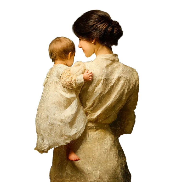 Mother And Baby Vinyl Car Decal Sticker – Waterproof & UV-Resistant 8"