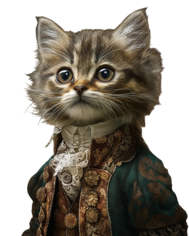 Mozart Kitten Vinyl Car Decal Sticker – Waterproof & UV-Resistant 8"