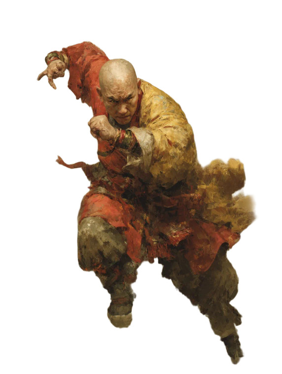 Muscular Combat Monk Vinyl Car Decal Sticker – Waterproof & UV-Resistant 8"