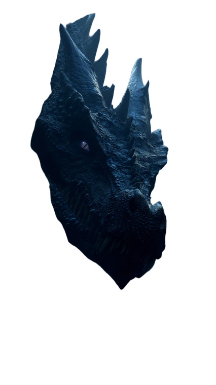 Colossal Black Dragon V3 Vinyl Car Decal Sticker – Waterproof & UV-Resistant 8"