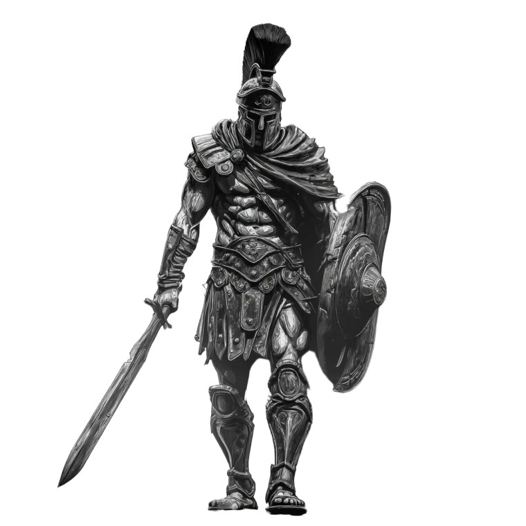 Gladiator Warrior V11 Vinyl Car Decal Sticker – Waterproof & UV-Resistant 8"