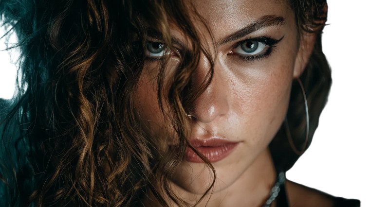 Empowering Woman Portrait Vinyl Car Decal Sticker – Waterproof & UV-Resistant 8"