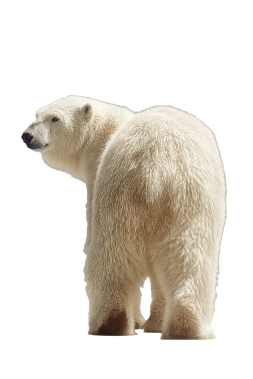 Polar Bear Glance Vinyl Car Decal Sticker – Waterproof & UV-Resistant 8"