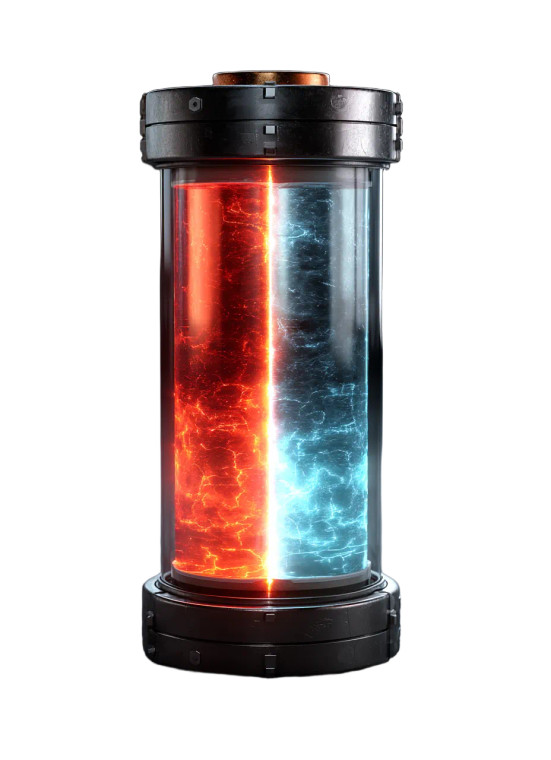 Energy Cylinder Core Vinyl Car Decal Sticker – Waterproof & UV-Resistant 8"