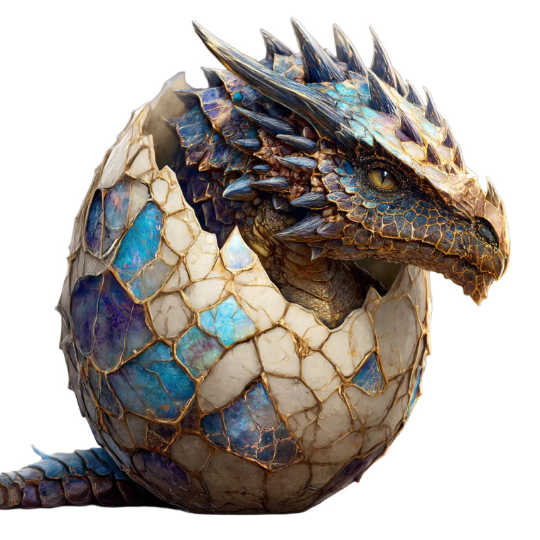 Dragon Egg Hatching V2 Vinyl Car Decal Sticker – Waterproof & UV-Resistant 8"