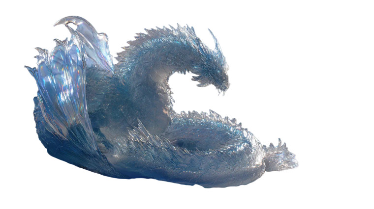 Ice Dragon Vinyl Car Decal Sticker – Waterproof & UV-Resistant 8"