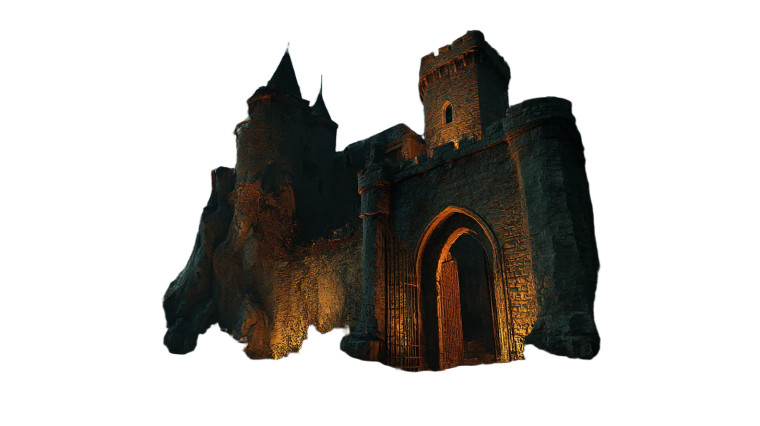 Gothic Castle Night Vinyl Car Decal Sticker – Waterproof & UV-Resistant 8"