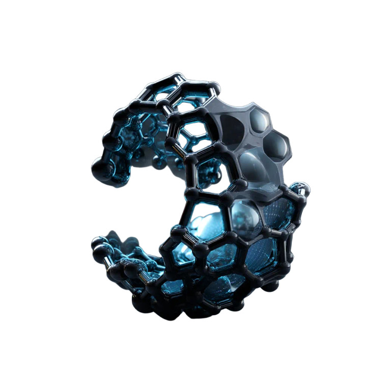 Nanotech Sculpture Vinyl Car Decal Sticker – Waterproof & UV-Resistant 8"