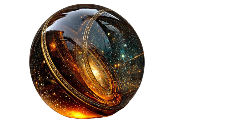 Glowing Faberge Sphere Vinyl Car Decal Sticker – Waterproof & UV-Resistant 8"