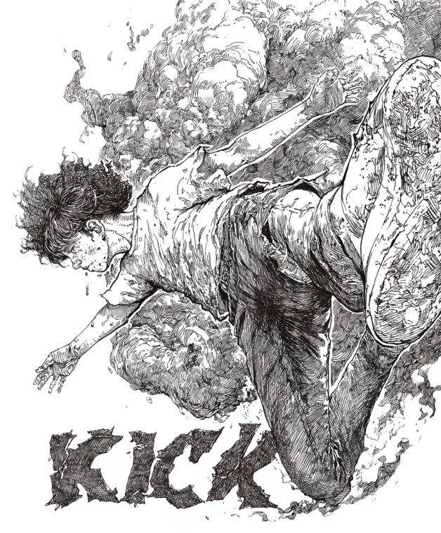 Kick Vinyl Car Decal Sticker – Waterproof & UV-Resistant 8"