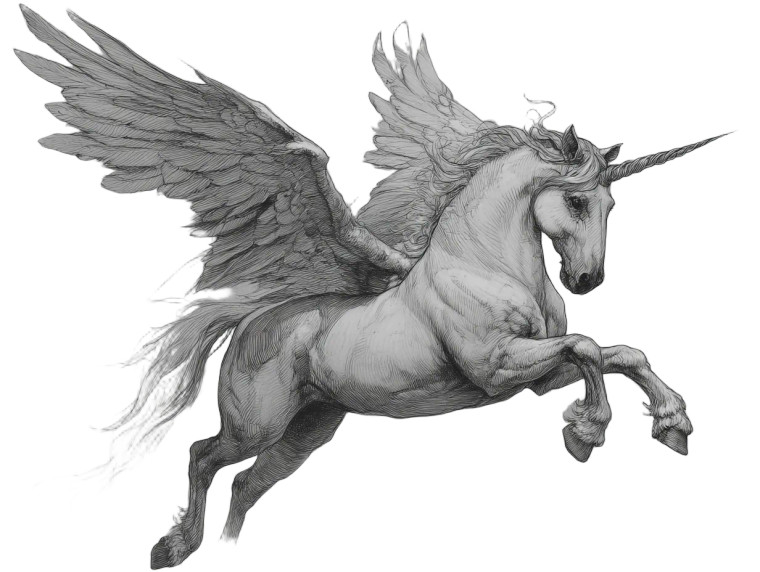 Majestic Unicorn Totem Vinyl Car Decal Sticker – Waterproof & UV-Resistant 8"