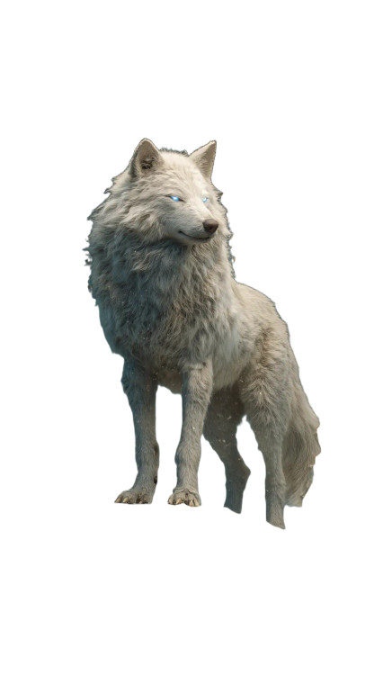 The White Wolf Vinyl Car Decal Sticker – Waterproof & UV-Resistant 8"