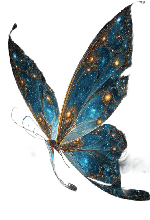 Galactic Butterfly Vinyl Car Decal Sticker – Waterproof & UV-Resistant 8"
