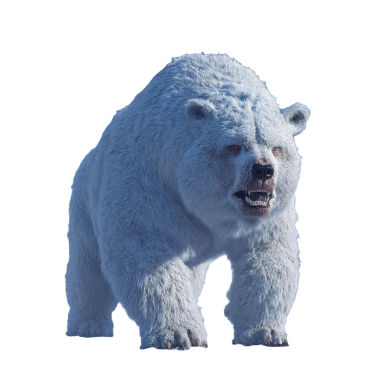 Massive Polar Bear Vinyl Car Decal Sticker – Waterproof & UV-Resistant 8"