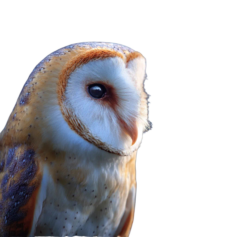 Barn Owl V2 Vinyl Car Decal Sticker – Waterproof & UV-Resistant 8"