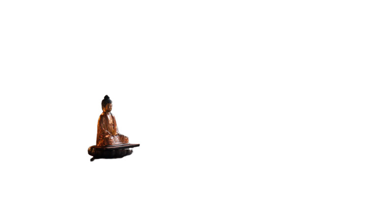 Luminous Buddha Statue Vinyl Car Decal Sticker – Waterproof & UV-Resistant 8"