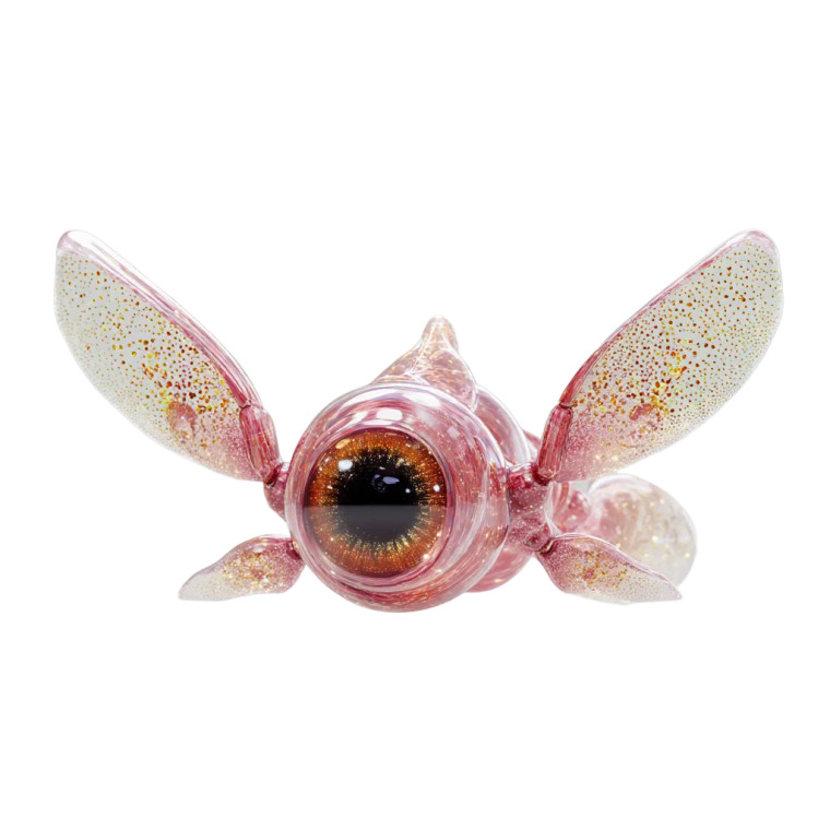 Pink Glass Cyclops Vinyl Car Decal Sticker – Waterproof & UV-Resistant 8"