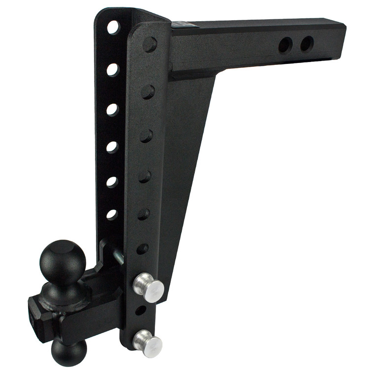 Bulletproof Hitches Trailer Hitch Ball Mount | 22,000lb Capacity | Adjustable 12in Drop/Rise | Dual Ball 2in & 2-5/16in | Powder Coated Steel