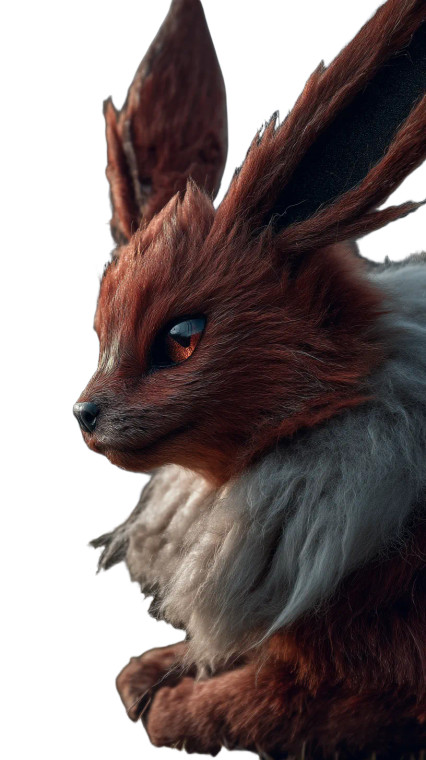 Flareon Portrait Vinyl Car Decal Sticker – Waterproof & UV-Resistant 8"