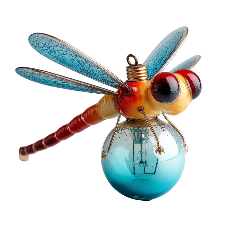 Whimsical Dragonfly Ornament Vinyl Car Decal Sticker – Waterproof & UV-Resistant 8"