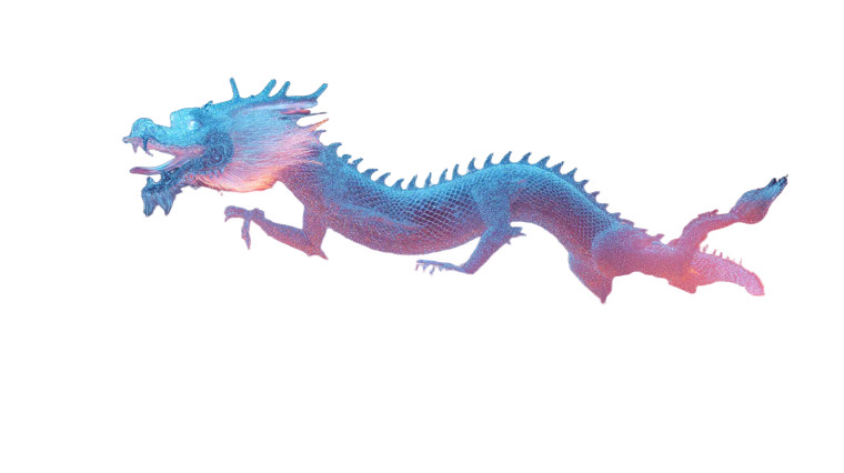 Holographic Dragon Soaring Vinyl Car Decal Sticker – Waterproof & UV-Resistant 