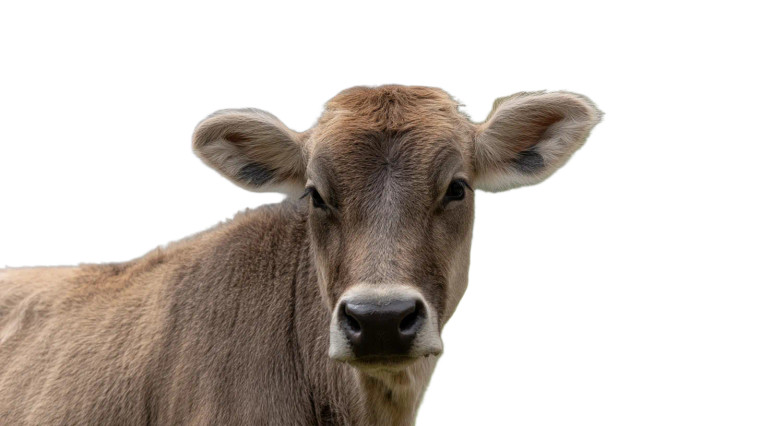 Cow With Bell Vinyl Car Decal Sticker – Waterproof & UV-Resistant 8"