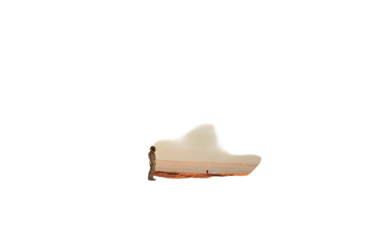 Mars Window View Vinyl Car Decal Sticker – Waterproof & UV-Resistant 8"