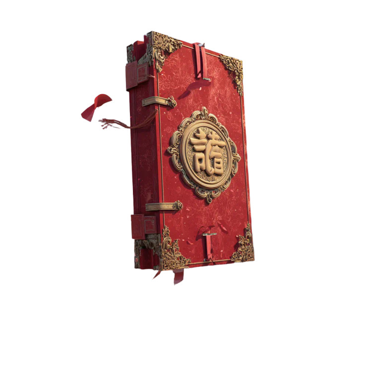 Giant Red Hongbao Vinyl Car Decal Sticker – Waterproof & UV-Resistant 8"