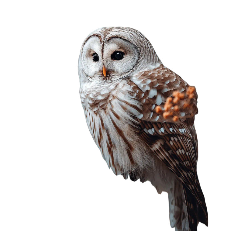 Owl On Branch V4 Vinyl Car Decal Sticker – Waterproof & UV-Resistant 8"