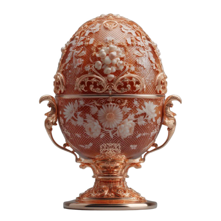 Golden Fabergé Egg Vinyl Car Decal Sticker – Waterproof & UV-Resistant 8"