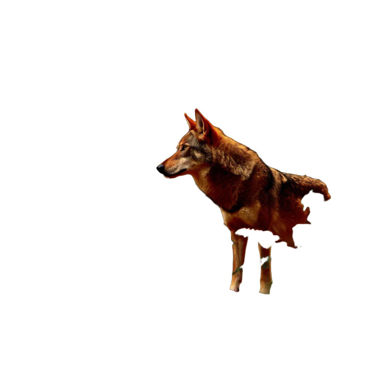 Red Wolf V2 Vinyl Car Decal Sticker – Waterproof & UV-Resistant 8"